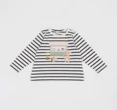 プティマイン 長袖カットソー ロンT ボーダー 80 春秋