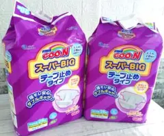 GOO.N グーン スーパーBIG テープ止めタイプ 28枚入 4パック - メルカリ