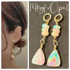 しぇり様専用14kgf×遊色ギラギラ⭐︎プレシャスオパールのチャーム