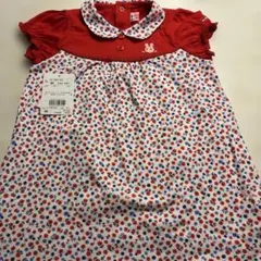 【新品未使用】訳あり品 ミキハウス※ホットビスケッツワンピース90センチのサムネイル