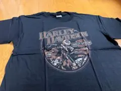 Harley-Davidson Tシャツ XL USA製 両面プリント ブラック