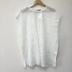 新品♡タグ付きkutir ホワイトメッシュベスト