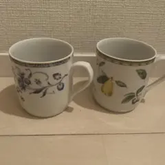 NARUMI マグカップ 2個セット 花柄 果物柄