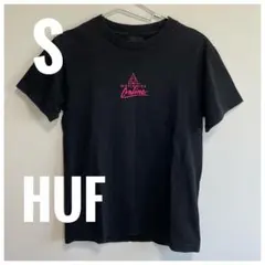 古着 HUF ハフ ブラック 半袖Tシャツ S ストリート Y2Kのサムネイル
