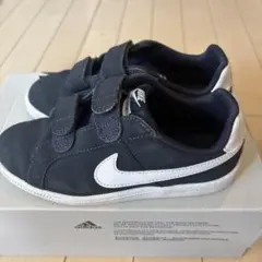 NIKE キッズ スニーカー ネイビー ベルクロ　19.5