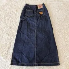 美品✨y2k✨べティーズブルー　マキシ丈デニムスカート　スカル刺繍　Mのサムネイル