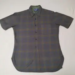 60s Pendleton 半袖オンブレチェックウールシャツ L