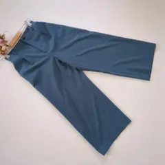 MICHEL KLEIN PARIS ワイドパンツ 36 S相当 青緑のサムネイル