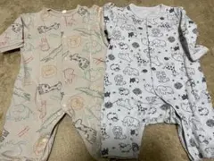 動物柄ロンパース2点セット