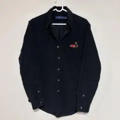 ラルフローレン　ポロベア　ブラック　コーディロイシャツ