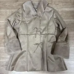 RETRO GIRL ファー襟スエードコート