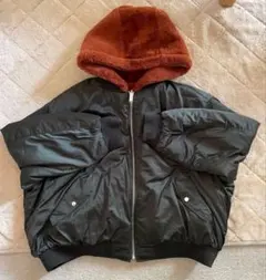 ZARA trf collection リバーシブルジャケット L 黒・オレンジ