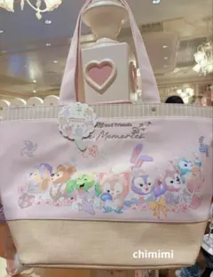 上海ディズニー　タンポポドリームズ　ダッフィーフレンズトートバッグ