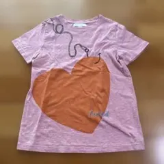 BURBERRY ピンク Tシャツ ハートデザイン　8Y 128cm