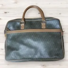 ディオール　ビジネスバッグ　ブリーフケース　ハニカム柄　PVCレザー　ビンテージ