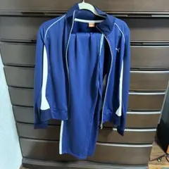 PUMA ネイビー ホワイト ジャージ上下セットOサイズ