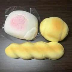 スクイーズ 3点セット パン 菓子