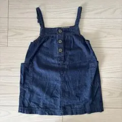 デニムボタン付きジャンバースカート 95