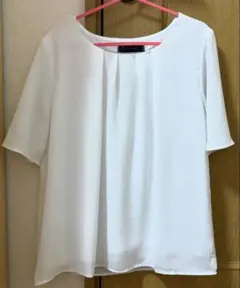 半袖ブラウス ホワイト　RIRIYANO 美品のサムネイル