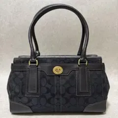 【美品】大人気COACH コーチ 7542 ハンドバッグ　黒　ブラックレザー 2026年最新】coach 7542の人気アイテム - メルカリ