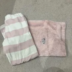 ミニーマウス刺繍フワフワパジャマ 120cm