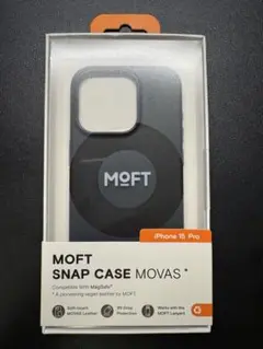MOFT iPhone 15 Pro 対応 MOVAS™ レザーケース　ブラック