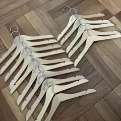 IKEA 木製キッズ用ハンガー　15本