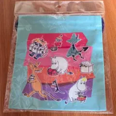 新品未使用✿ムーミンマーケット限定品♪巾着ポーチのサムネイル