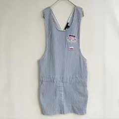 フォーエバー21 レディース　スカート　ワンピース　ストライプ　サロペット　M