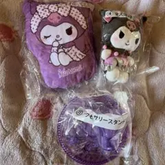 Kuromi ぬいぐるみ・ポーチ・スタンド セット