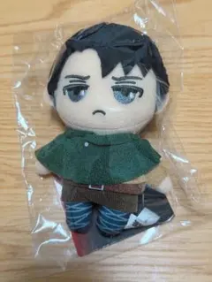進撃の巨人　リヴァイ　ぬいぐるみキーホルダー