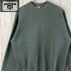 雄*大様 Lee 古着　90s USA 無地　アメカジ クルーネック　スウェット