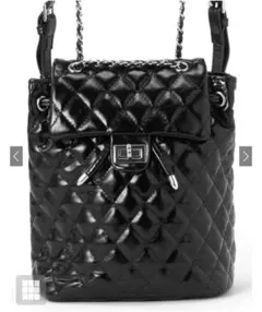 キルティングチェーンショルダーリュック