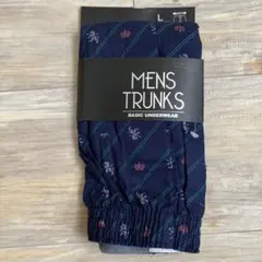 トランクス　ネイビー　綿100% Lサイズ