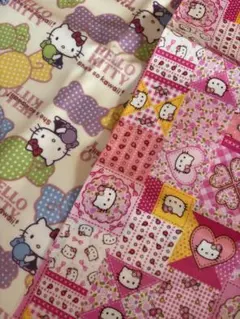 サンリオ　ハローキティ ラミネート生地　はぎれセット　平成レトロ