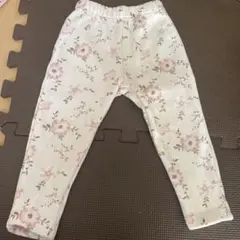 80 長ズボン　ピンクのお花