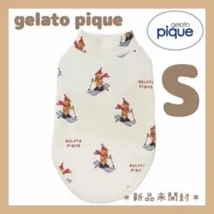ジェラートピケ　【HOLIDAY】スキーベア柄カットソー　Sサイズ