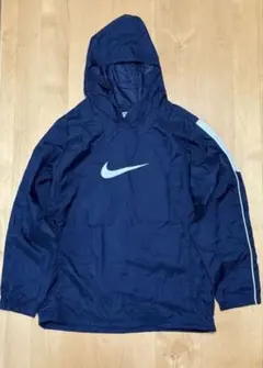 NIKE ナイロンジャケット　ウィンドブレーカー　ネイビー色　パーカー　フード