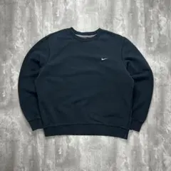 ナイキ 刺繍ロゴ ワンポイント スウェット ブラック L 6042