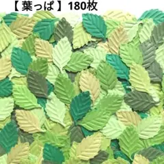 【葉っぱ】エンボス クラフトパンチ 6色 180枚 リーフ 葉 青葉 若葉 緑のサムネイル