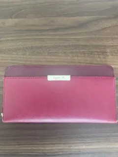 agnès b. アニエスベー 二つ折り財布 ピンク×オレンジ バイカラー