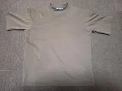 UNIQLO AIRism クルーネック Tシャツ カーキ M