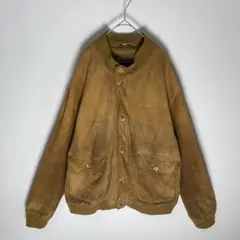 ESSEBI A-1タイプ スエード バルスタージャケット ブラウン XL以上