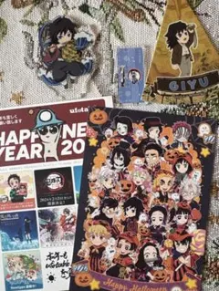 鬼滅の刃 冨岡義勇 ufotableカフェ 中国楽器 アクスタ、ハロウィン