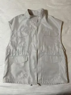 スタンドカラーミリタリーベスト