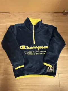 ⭐︎新品⭐︎Champion ボア ハーフジップ トレーナー ネイビー 130cm
