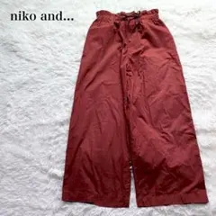 ニコアンド イージーワイドパンツ ウエストゴム ドローストリング カジュアル