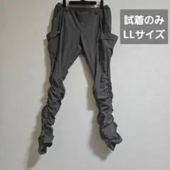 大きいサイズ シャーリング ストレッチパンツ LL
