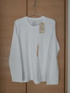 ★★★新品★無印良品★天竺編み長袖Ｔシャツ★婦人ＸＸＬ・白★MUJI★★★