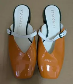 STACCATO エナメル ミュール パンプス　23cmのサムネイル